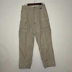 Columbia Men's PFG Khaki Convertible Zip Off Pants Medium Hiking
